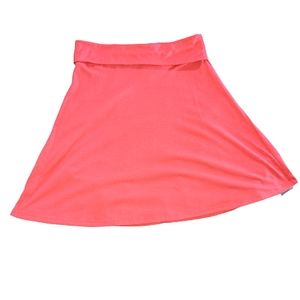 Donating Soon! Pink Midi Skirt MOSSIMO SUPPLY CO Womens Fold Waist Size Medium